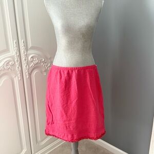 GAP Hot Pink Linen Knee Length Pencil Skirt, sz 14